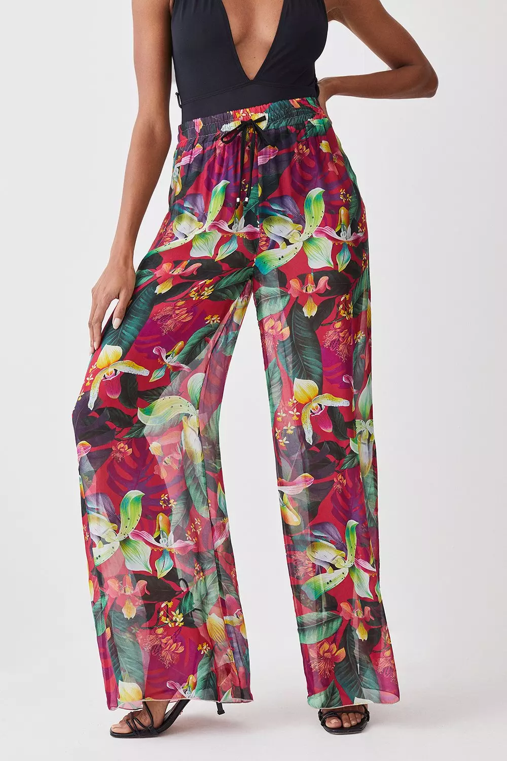 Silk beach hot sale pants